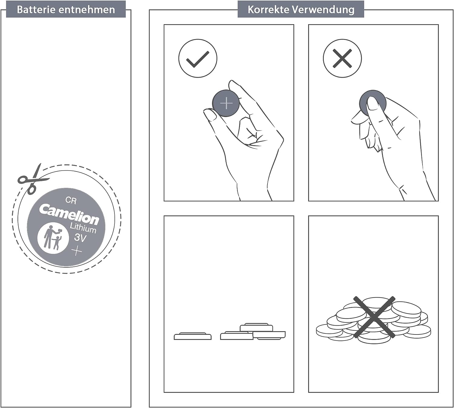 Camelion 3V CR2430 Lithium Button Cell