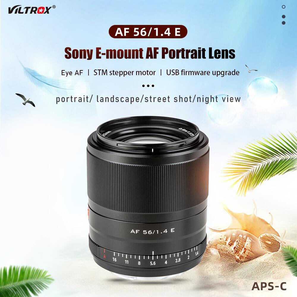 Viltrox AF 56mm f/1.4 E Lens for Sony E (Black) (Black)