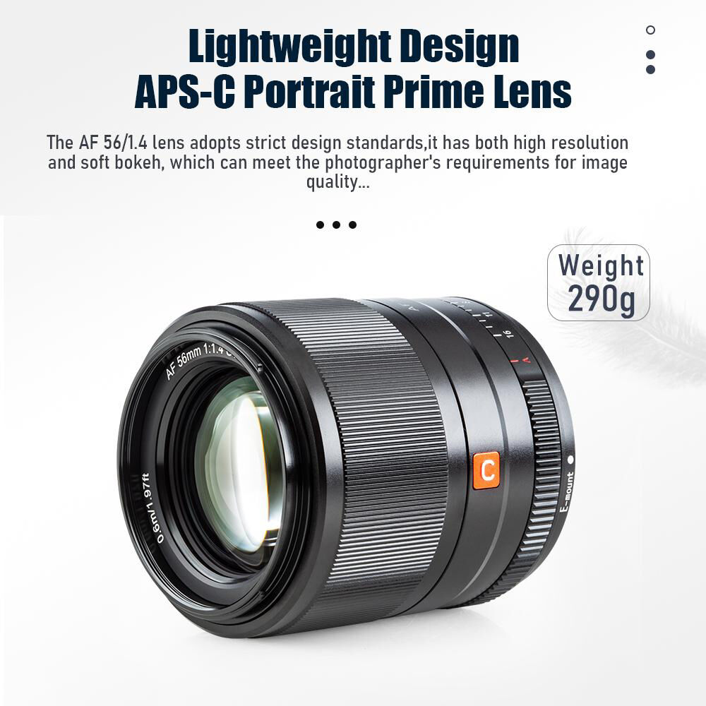 Viltrox AF 56mm f/1.4 E Lens for Sony E (Black) (Black)