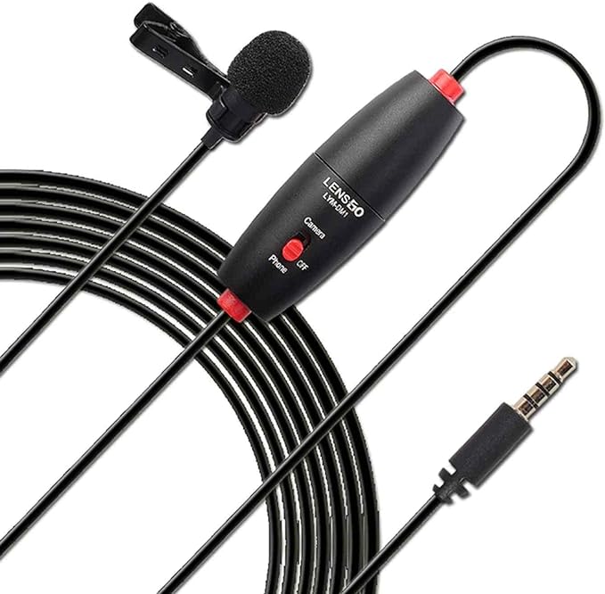 LensgoDM1 Omnidirectional Lavalier Microphone and Dual Omnidirectional Lavalier Microphone