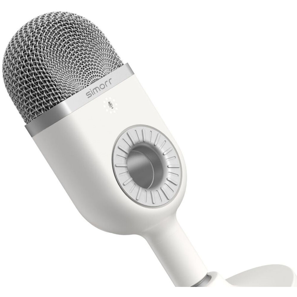 simorr Wave U1 USB Condenser Microphone (White) 3492