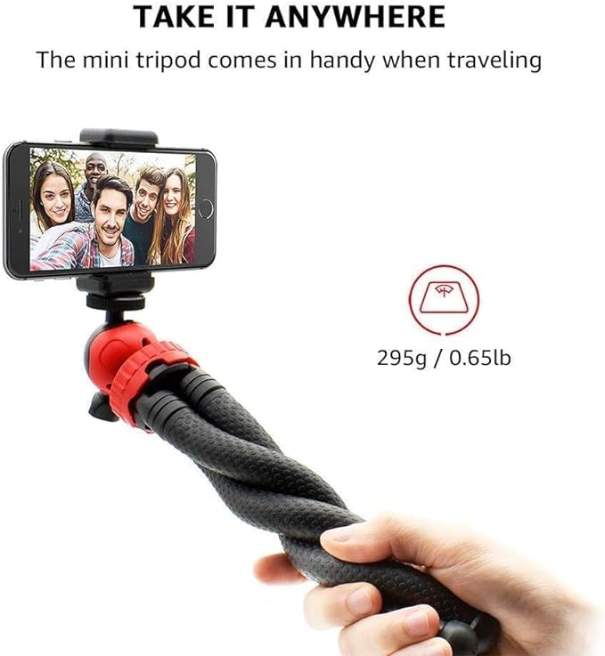 General VG-20 Vlogging Kit for Mobile with LED Light, K10 Wireless Microphone type c, Phone Holder and Tripod Stand