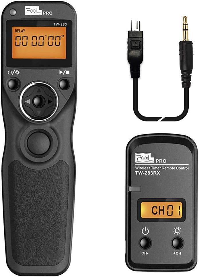 Pixel TW-283 DC2 Wireless Shutter Remote Release Control Intervalometer FSK 2.4GHz Compatible for Nikon Digital SLR Cameras