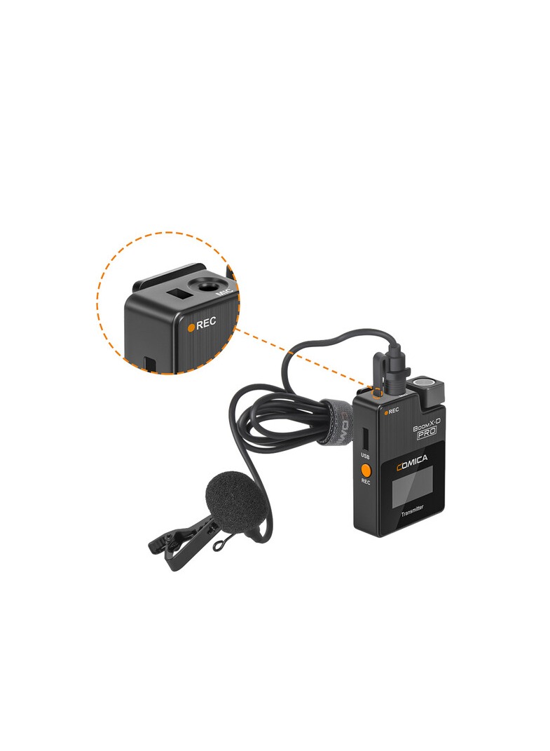 Comica Audio BoomX-D PRO D2 Ultracompact 2-Person Digital Wireless Microphone (Black)