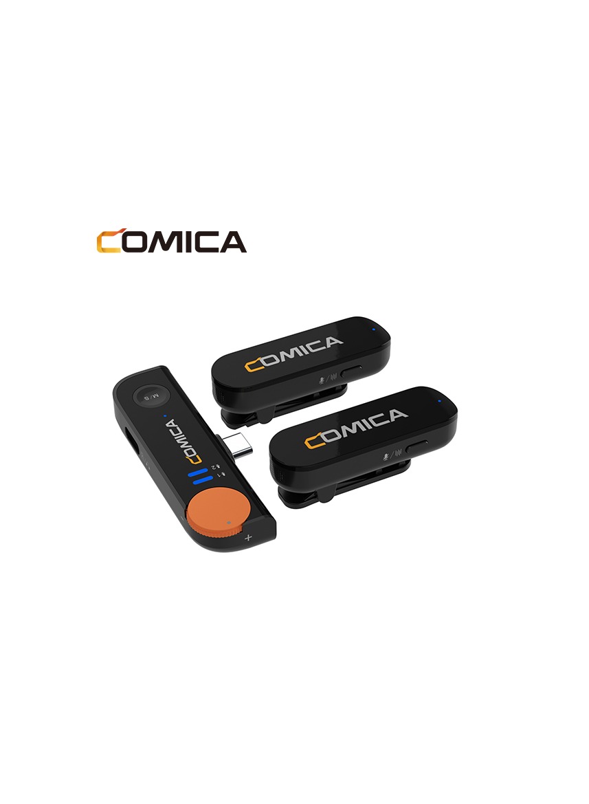 Comica Vimo S-MI Dual Mini Wireless Microphone IPHONE (BLACK) (Black)