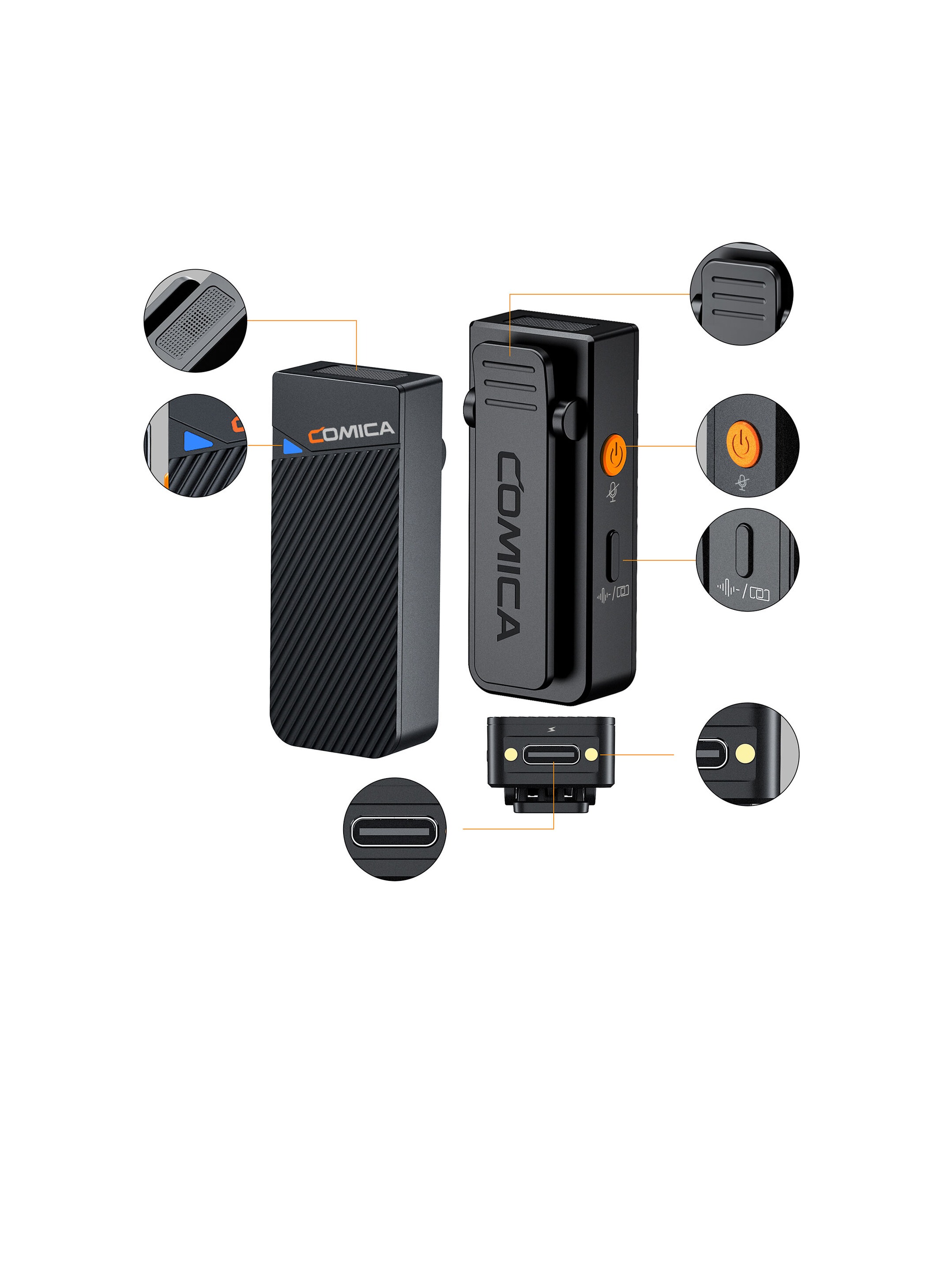 Comica Audio Vimo C3 2-Person Wireless Microphone (Black)