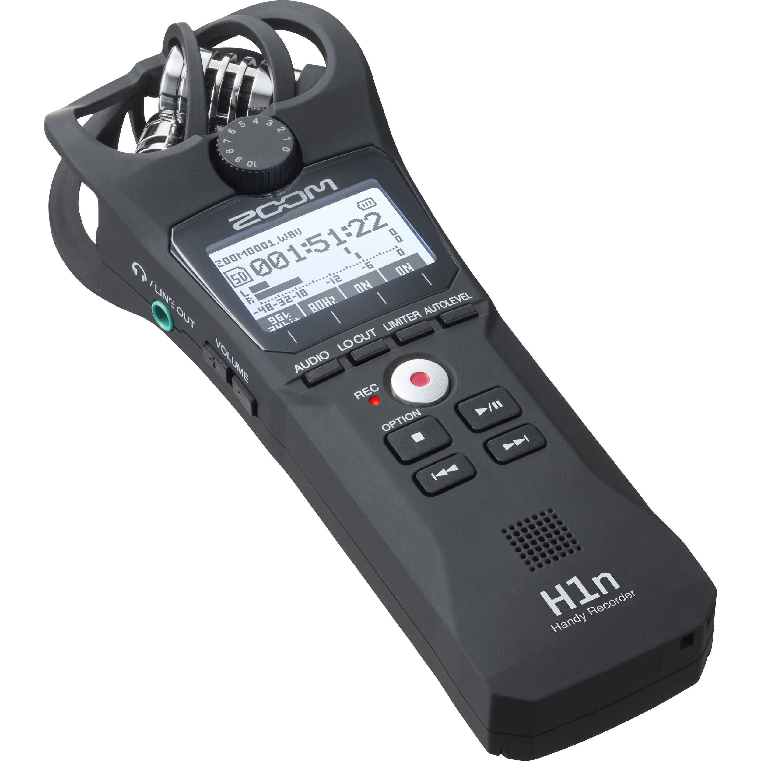 Dierentuin Ellendig Afwijzen OLBAC | Zoom H1n 2-Input / 2-Track Portable Handy Recorder with Onboard X/Y  Microphone (Black)