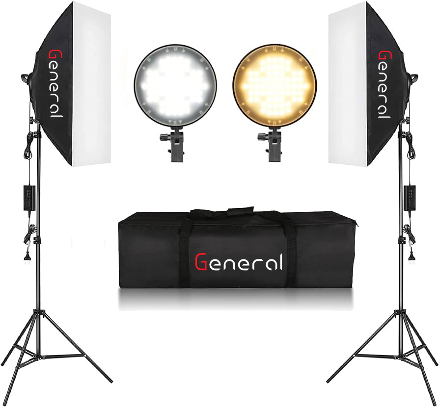 general light kit 2pc led 2x100 (Black)