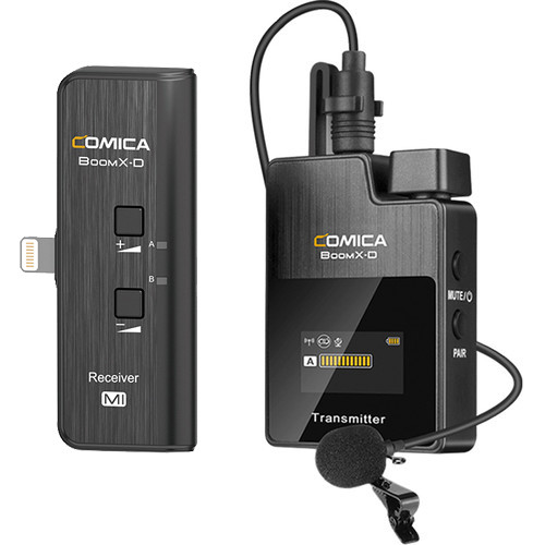 Comica Audio BoomX-D MI1 Ultracompact Wireless Microphone System for iphone