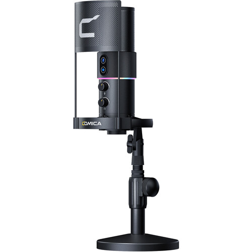 Comica Audio STA-U2D RGB USB Condenser Microphone Kit Black (Black)