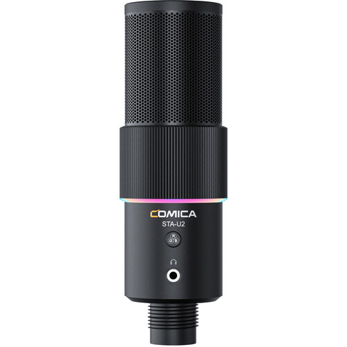 Comica Audio STA-U2D RGB USB Condenser Microphone Kit Black (Black)