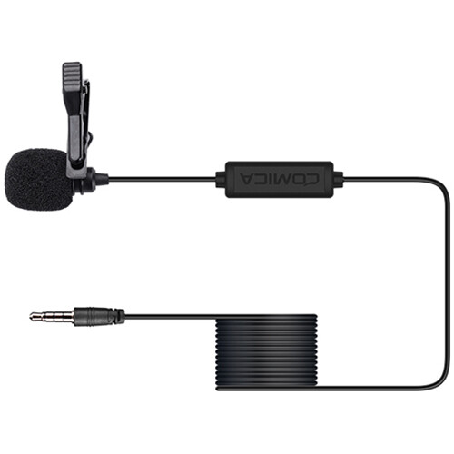 Comica Audio CVM-V01SP Omnidirectional Lavalier Microphone for Smartphones (Black)