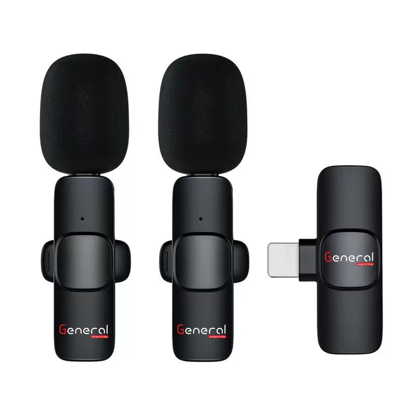 General K10 K2 Wireless Microphone type-c (Black)
