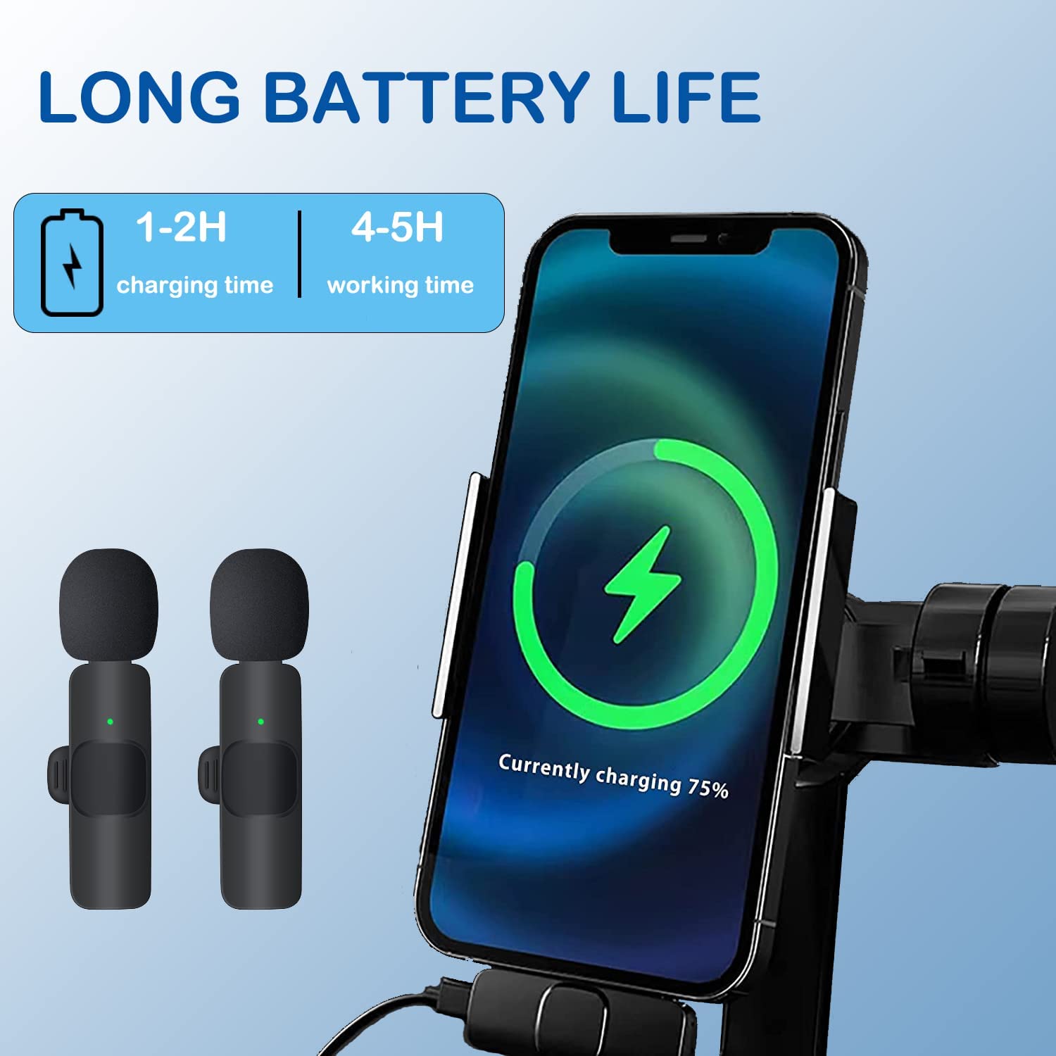 General K10 K2 Wireless Microphone type-c (Black)