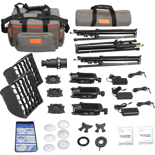 Godox S30 LED 3 Kit Focusing LED Light