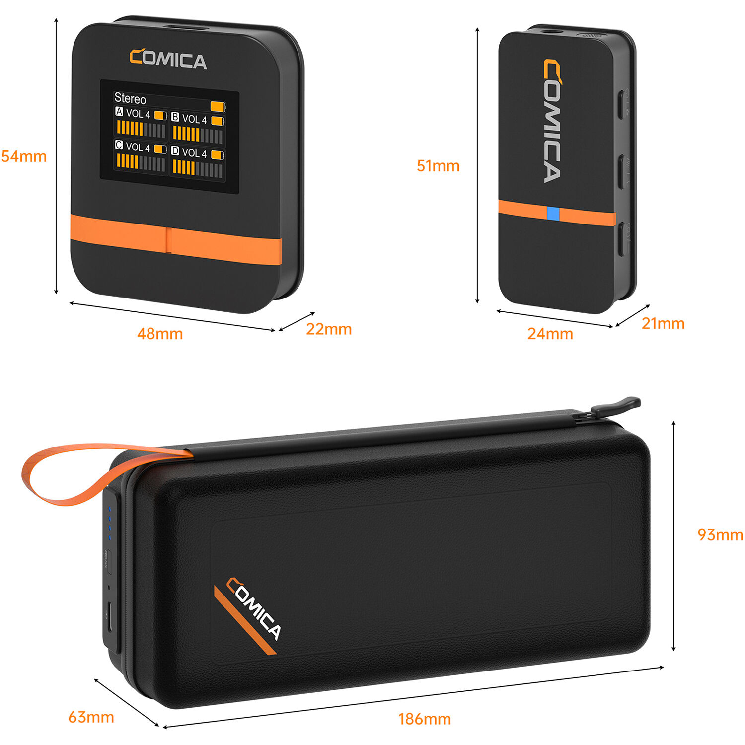 Comica Audio Vimo Q K4-Person Wireless Microphone System for Cameras & Smartphones (Black)