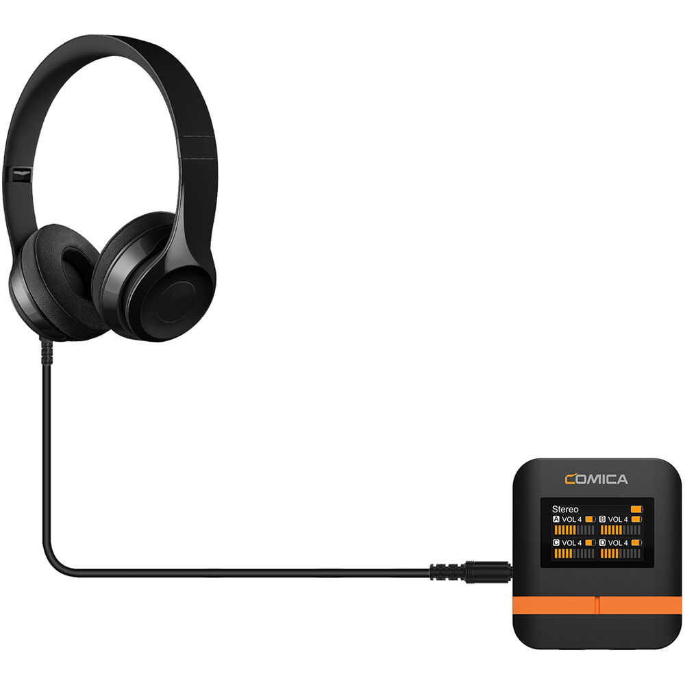 Comica Audio Vimo Q K4-Person Wireless Microphone System for Cameras & Smartphones (Black)