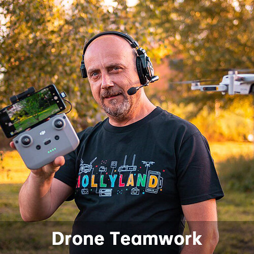 Hollyland Solidcom C1-6S Full-Duplex Wireless DECT Intercom System with 6 Headsets (1.9 GHz)