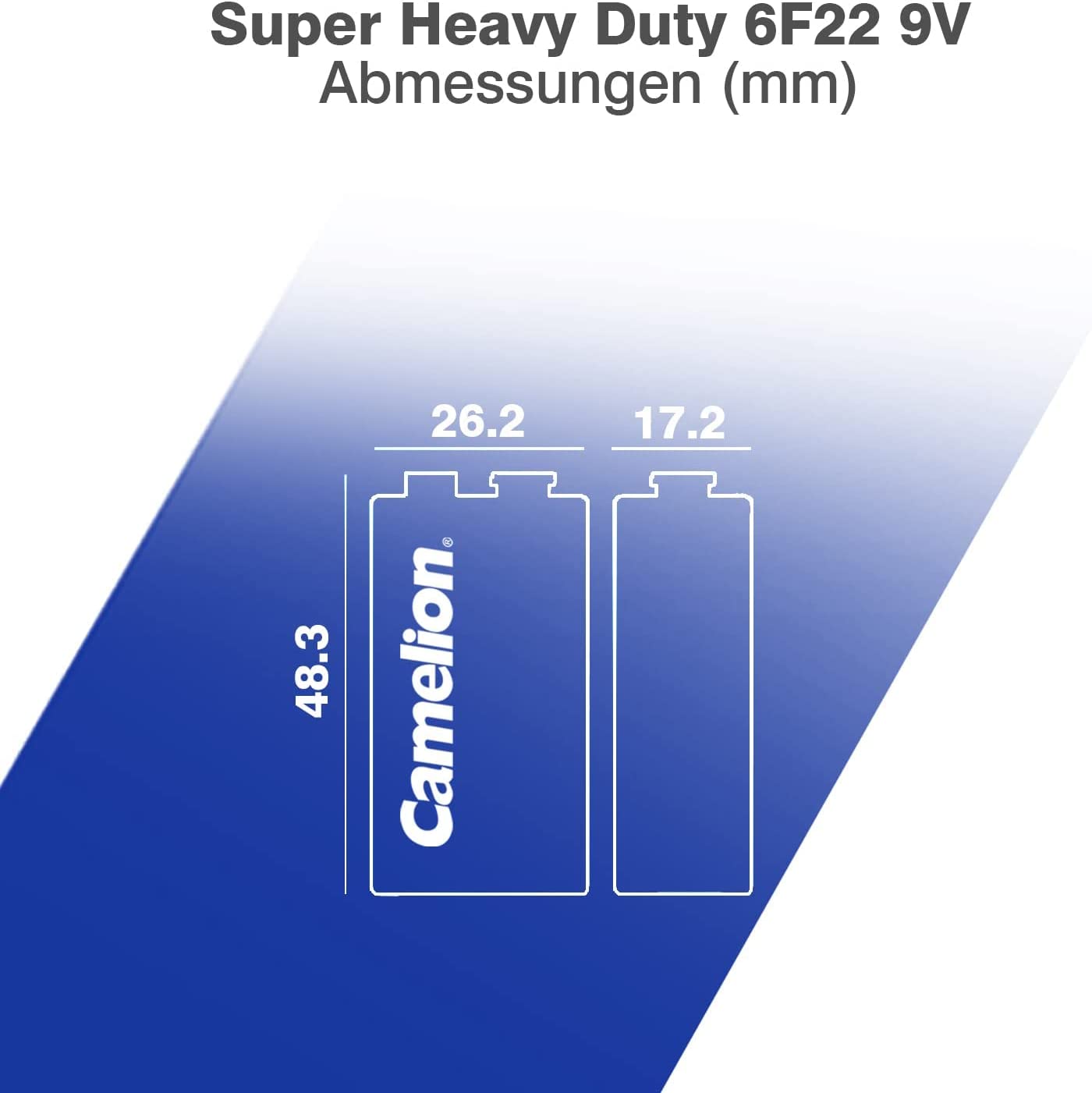 Camelion 10200122 6F22 9V SHD Battery