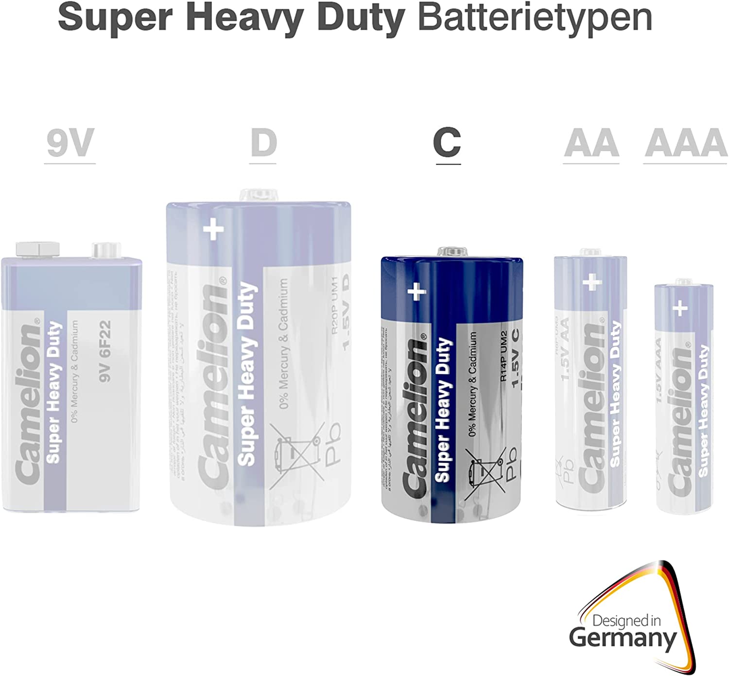 Camelion C battery SHD Battery (Pack of 2)