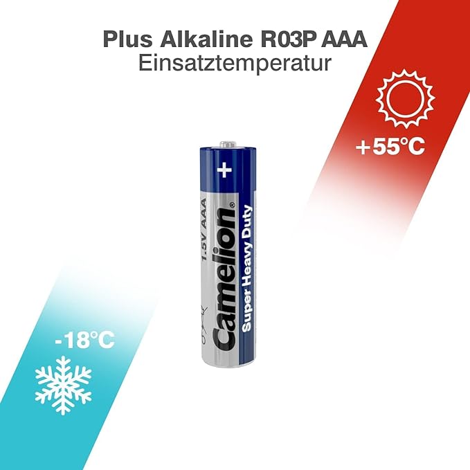 Camelion AAA SHD Carbon Zinc Batteries - 4+2 Free Pack