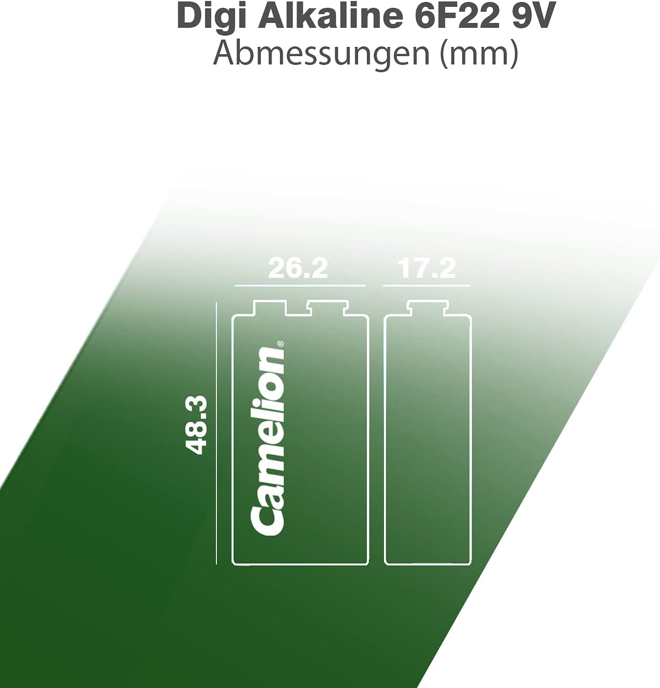 Camelion 6F22 9 V SHD Battery (Shrink Wrap Packaging)