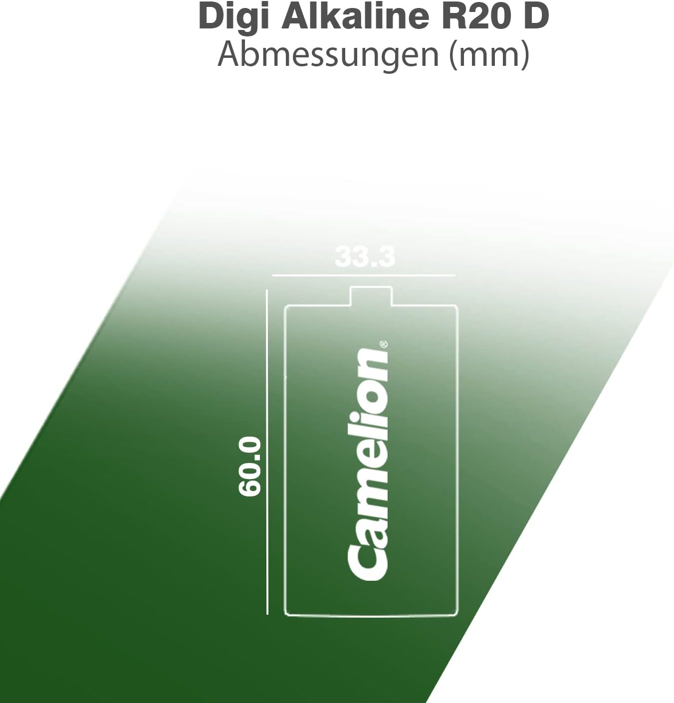 Camelion R20 D Mono SHD Battery (Pack of 2) Shrink