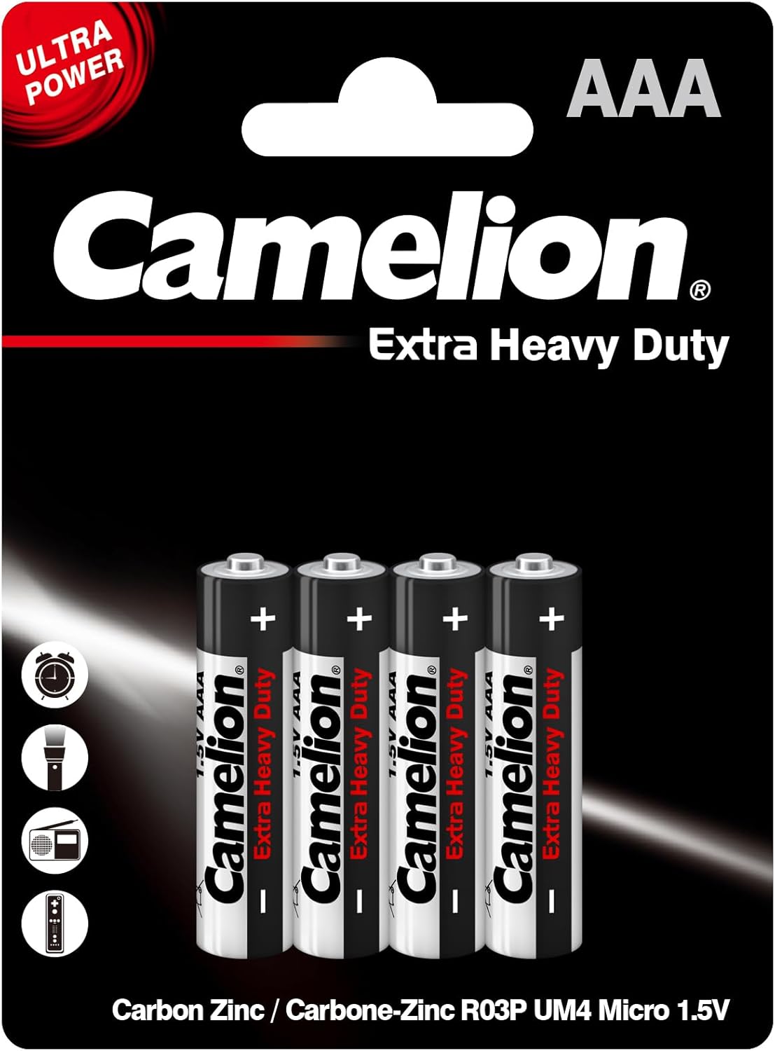 Camelion AAA Extra Heavy Duty Battery 4er Pack