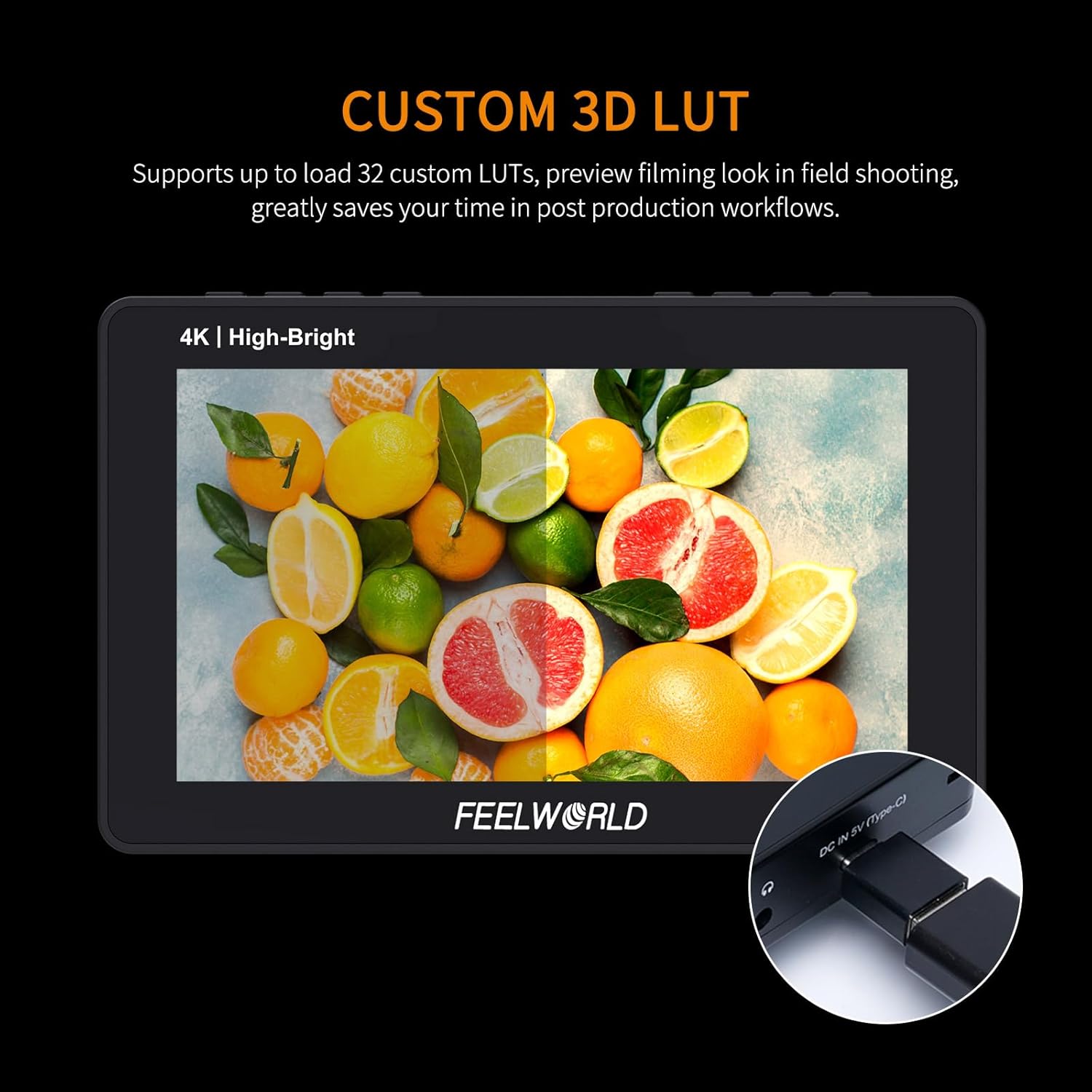 FeelWorld F5 ProX 5.5" High-Brightness HDMI Touchscreen Monitor