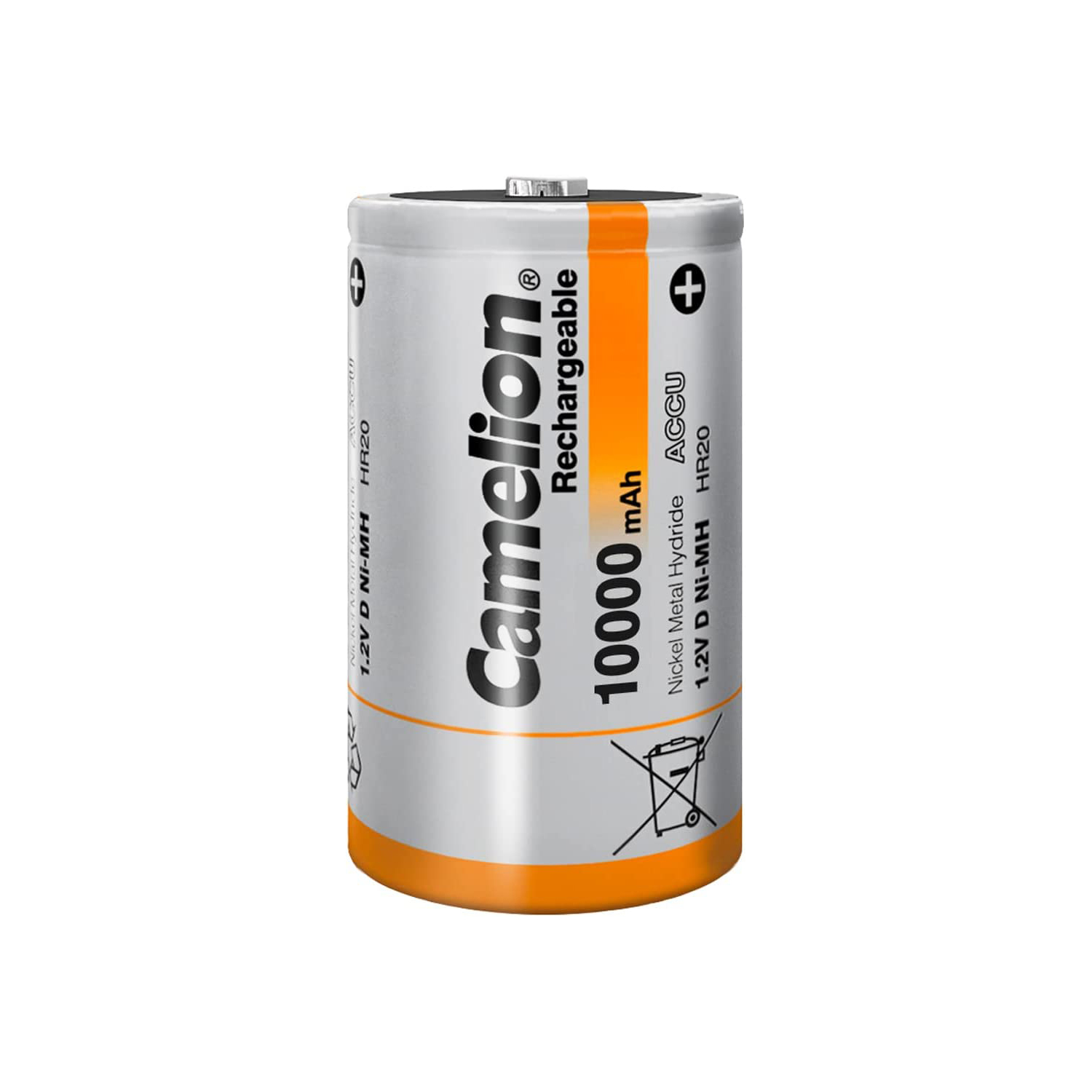 Camelion Rechargeable D Size 10000mAh NH-D10000BP2 2pc Card