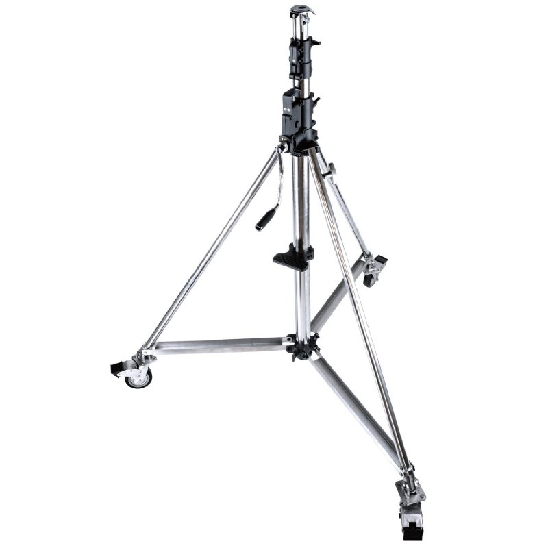KUPO 484 HEAVY DUTY WIND-UP STAINLESS STEEL STAND(CENTER TUBE&LEG)