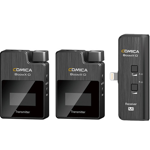 Comica Audio BoomX-D MI2 Ultracompact 2-Person Digital Wireless Microphone System for iOS Smartphones (2.4 GHz)