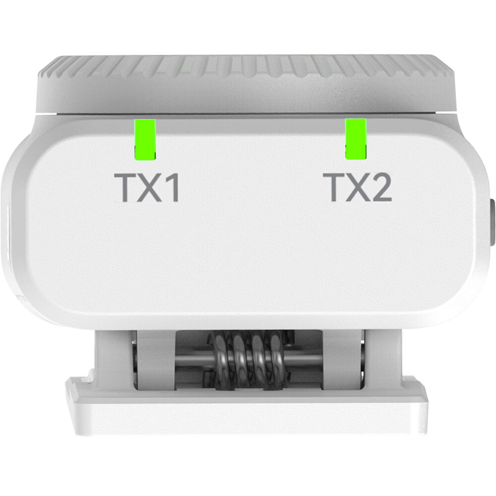 Hollyland LARK M2 DUO 2-Person Wireless Combo Microphone System (2.4 GHz, Ivory White) (White)