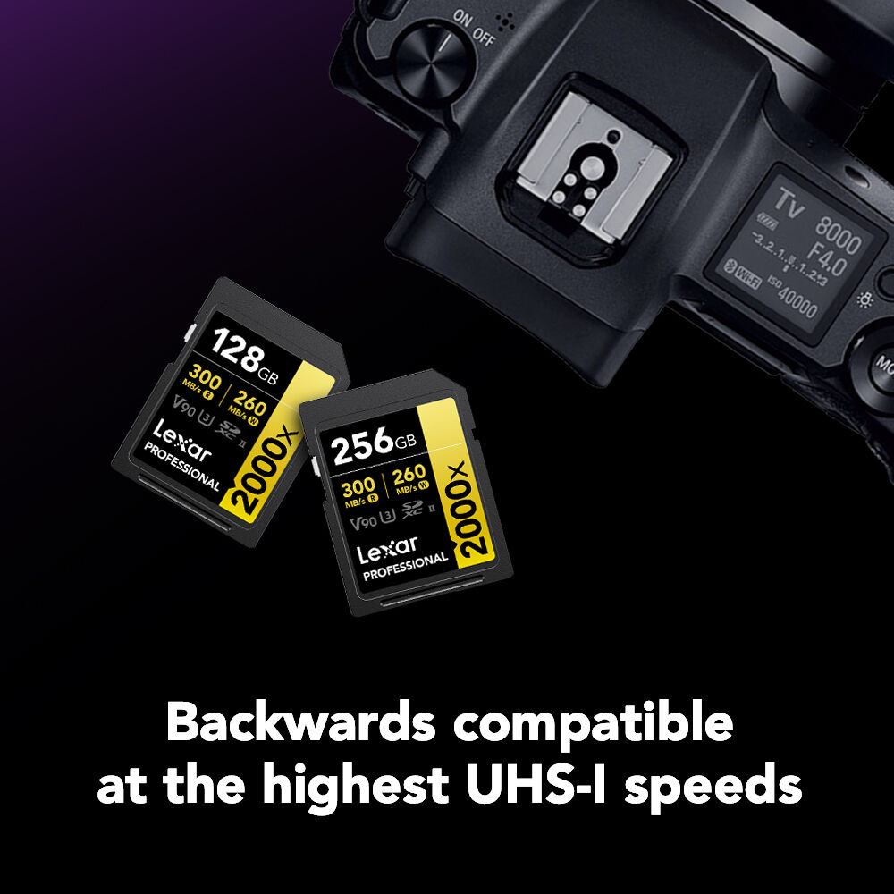 Lexar 256GB Professional 2000x UHS-II SDXC Memory Card