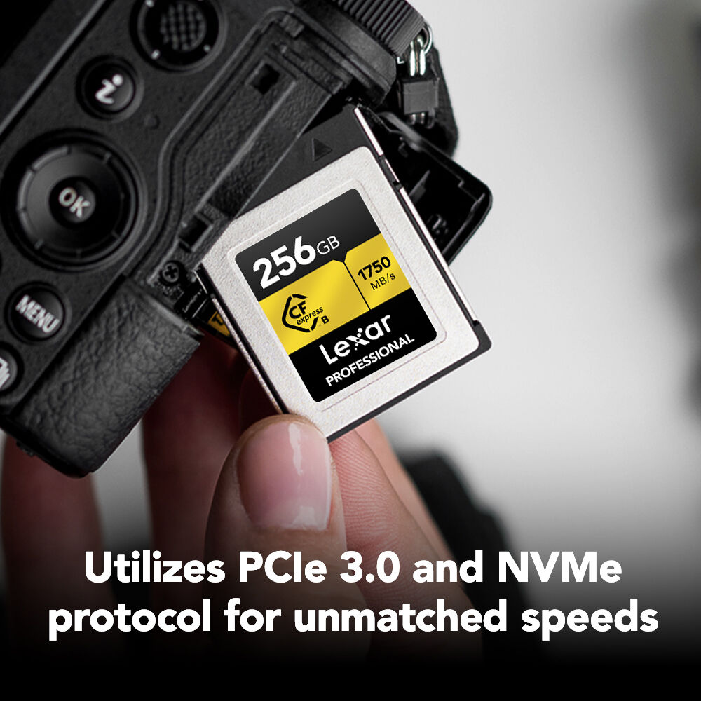 Lexar 256GB Professional CFexpress Type B Card GOLD Series