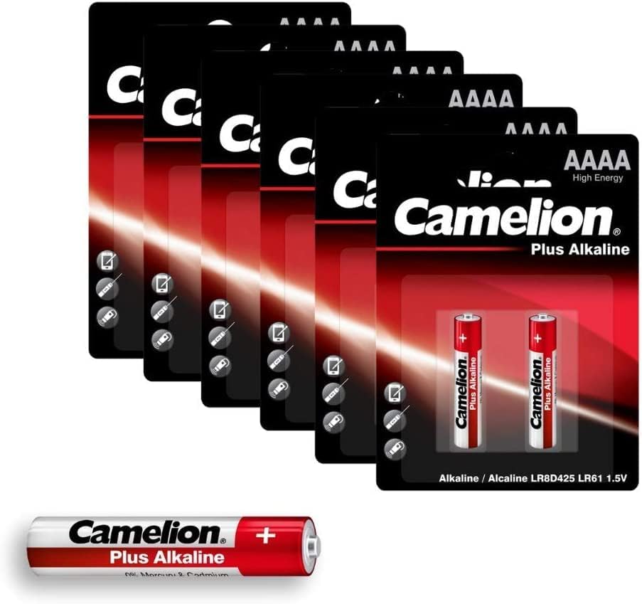 Camelion Plus Alkaline AAAA LR8D425-BP2 2pc Card (Red)