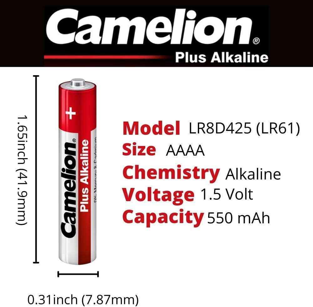Camelion Plus Alkaline AAAA LR8D425-BP2 2pc Card (Red)