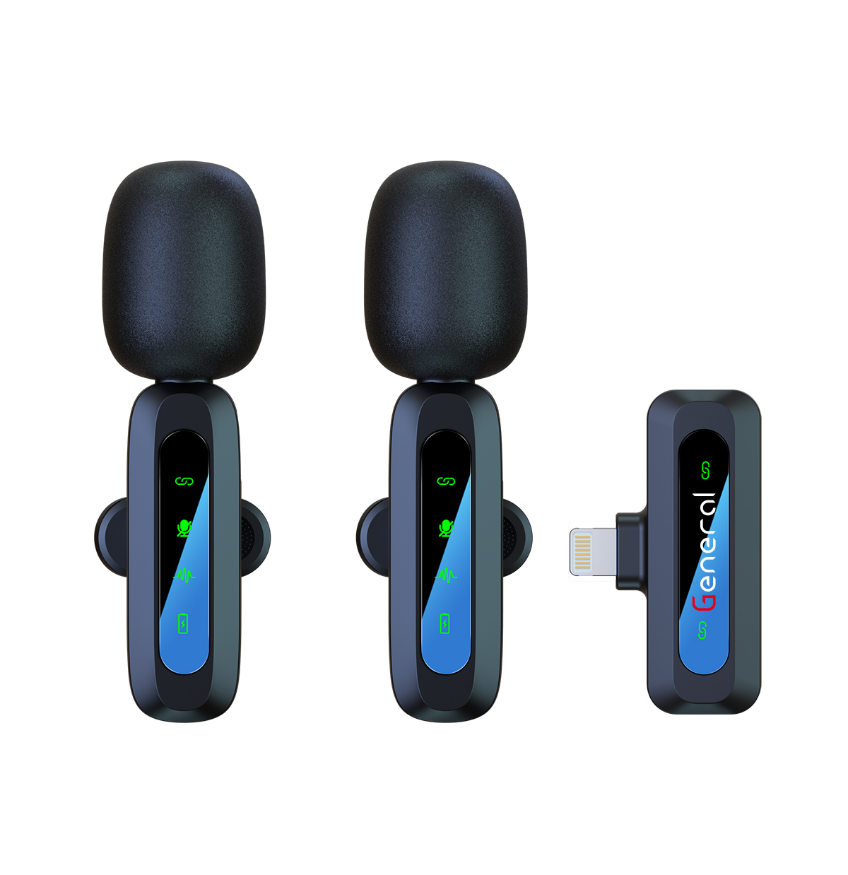 GM37 General Wireless Microphone IPHONE (Black)