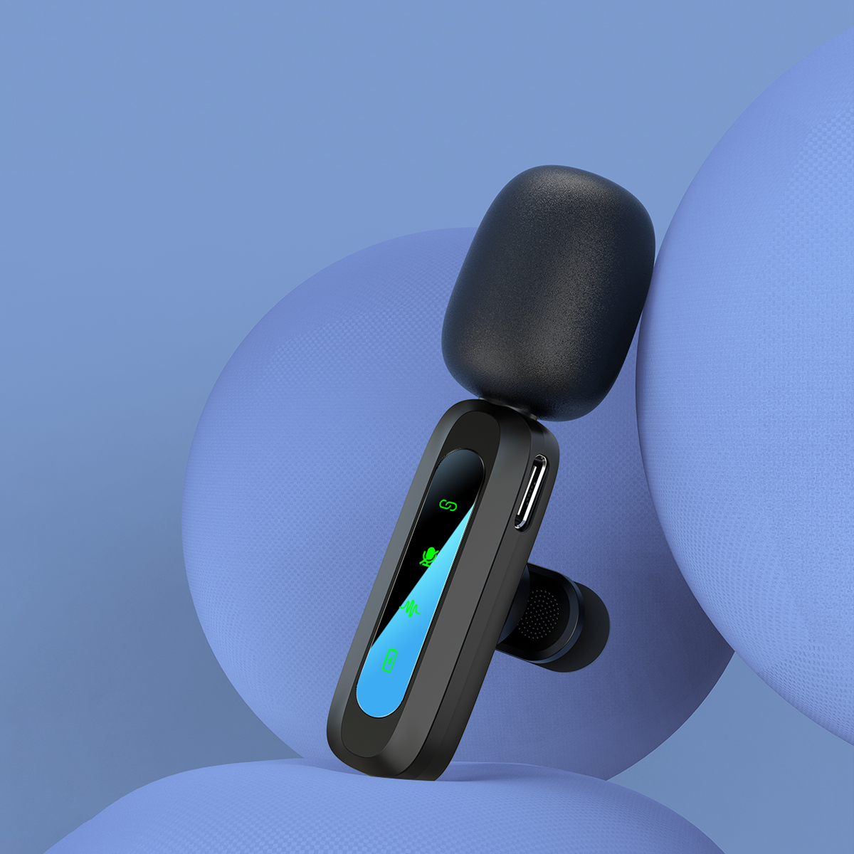 GM37 General Wireless Microphone IPHONE (Black)