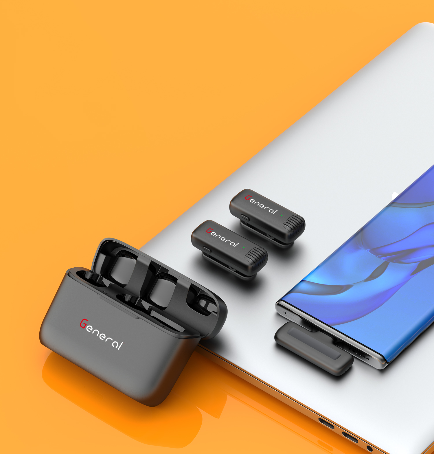 GM39 General Wireless Microphone Type C (Black)