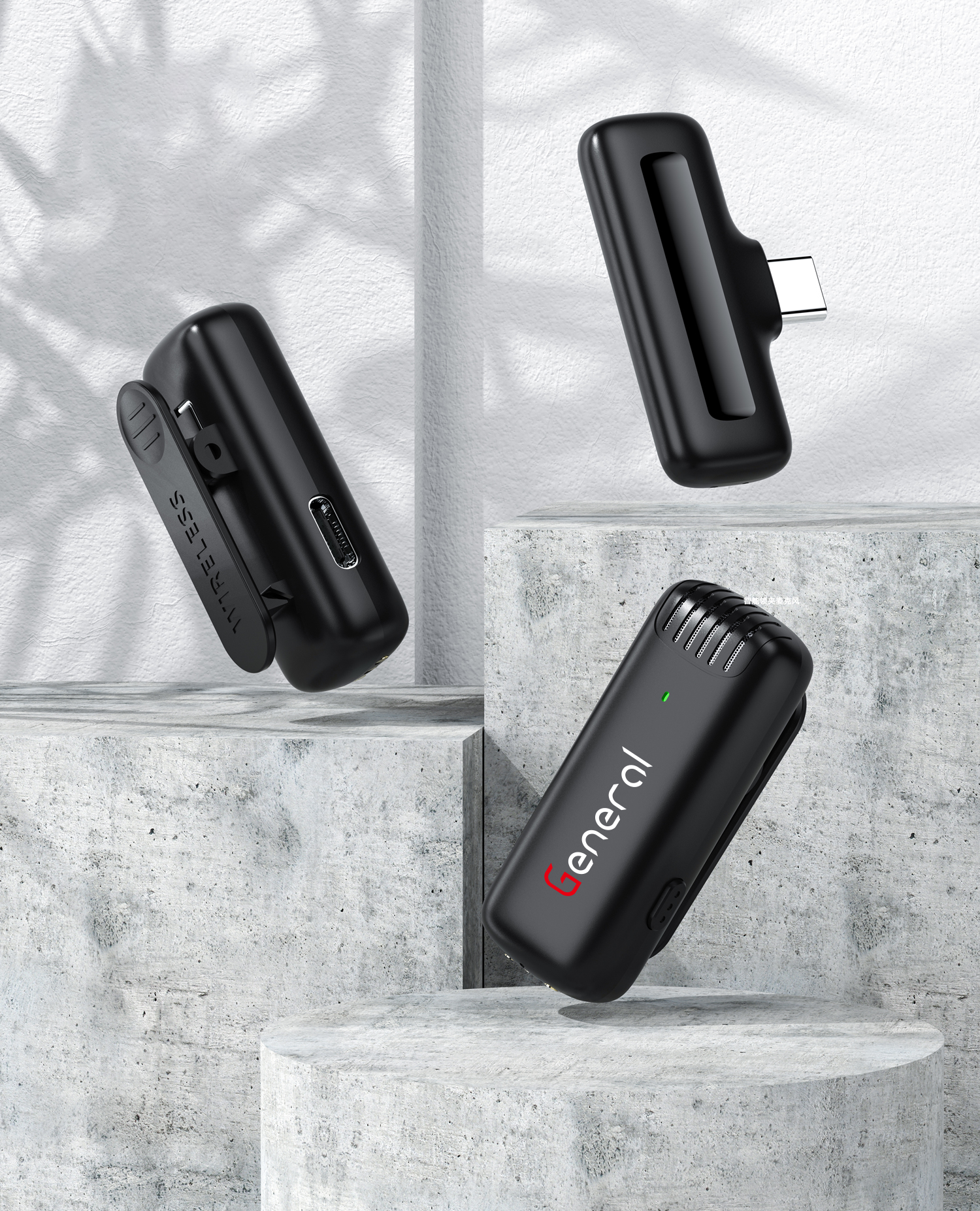 GM39 General Wireless Microphone Type C (Black)