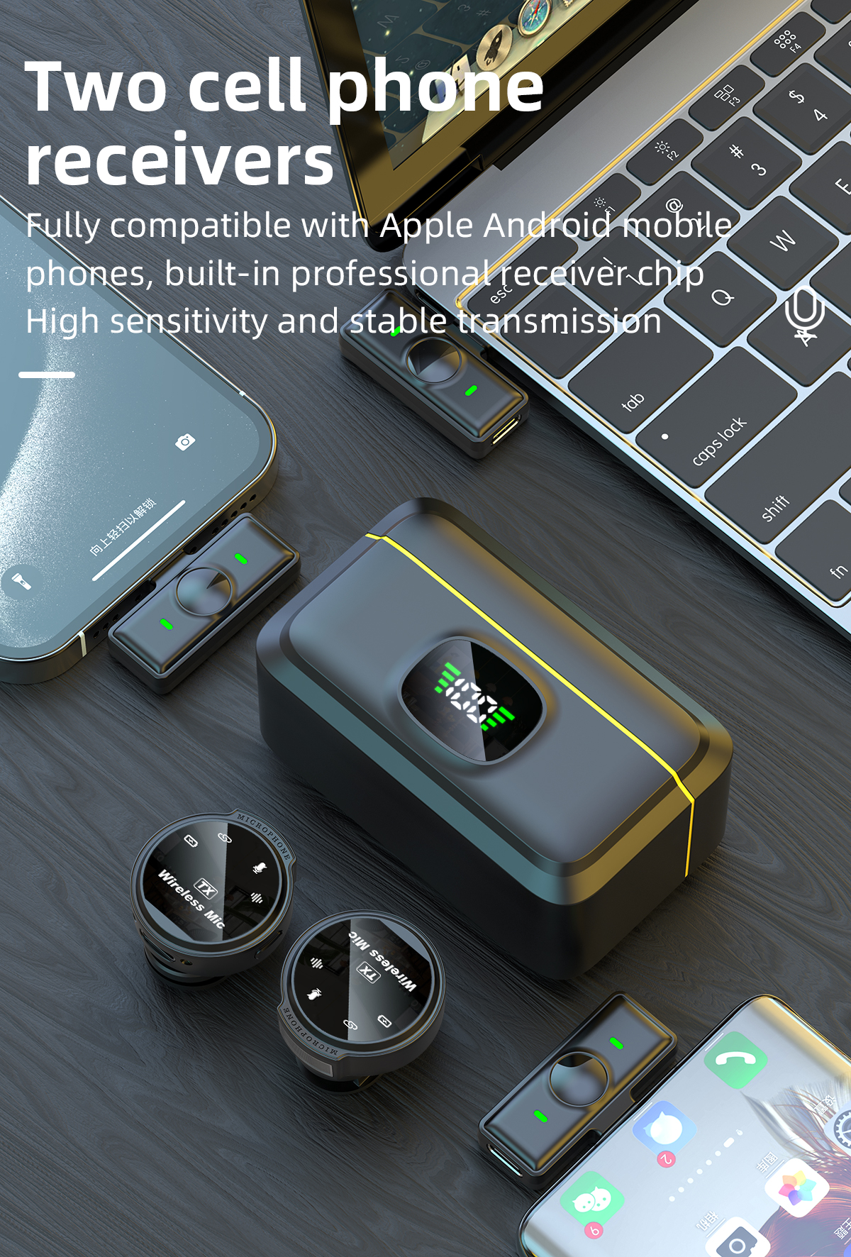 GM34 General Wireless Microphone Combo (Black)