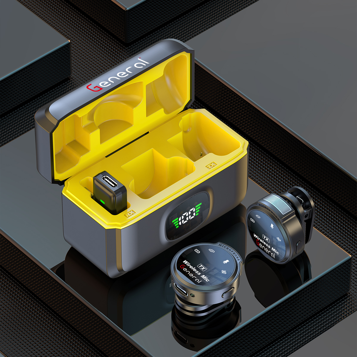 GM34 General Wireless Microphone Combo (Black)