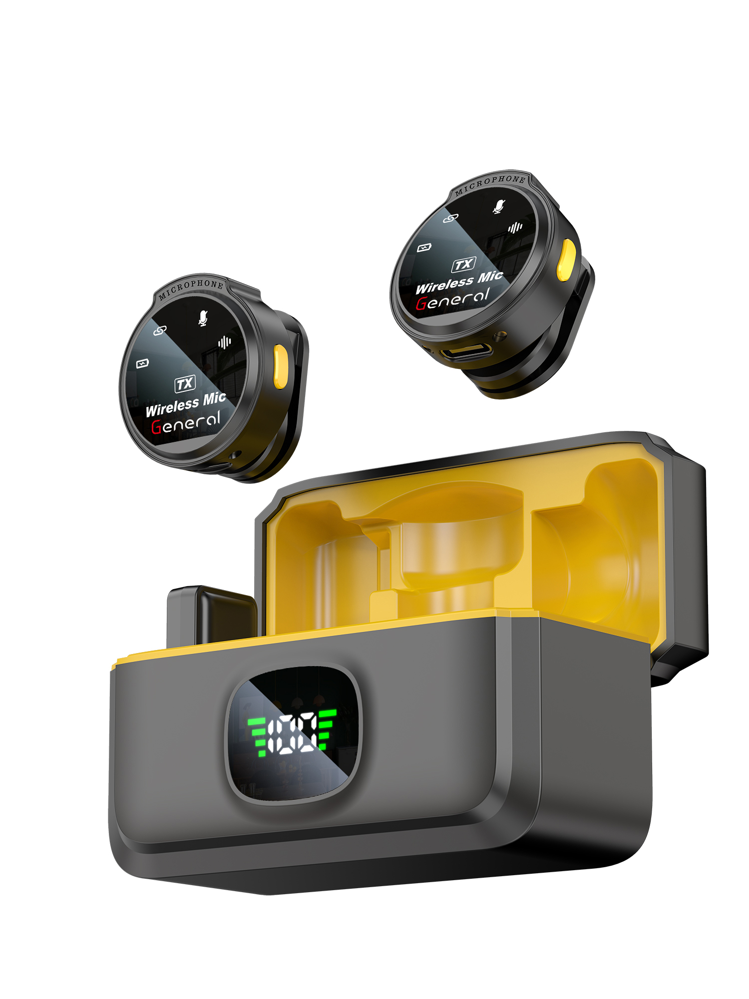 GM34 General Wireless Microphone Combo (Black)