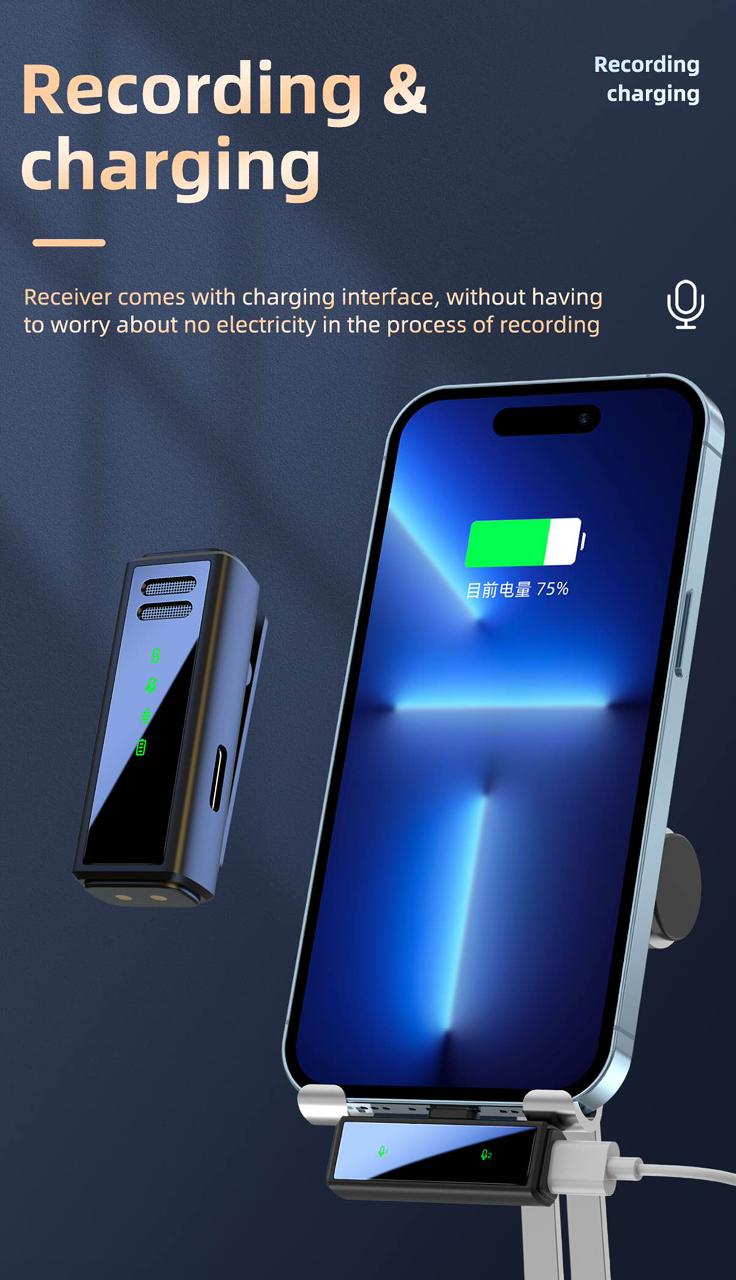 GM31 General Wireless Microphone  IPHONE (Black)