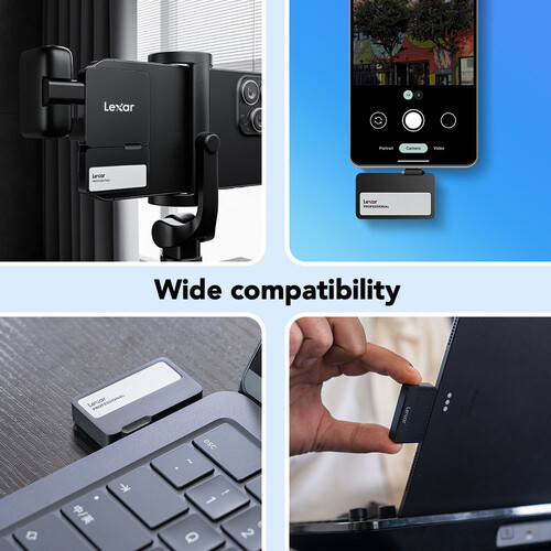 Lexar 1TB Professional Go USB 3.2 Gen 2 Portable SSD with Hub