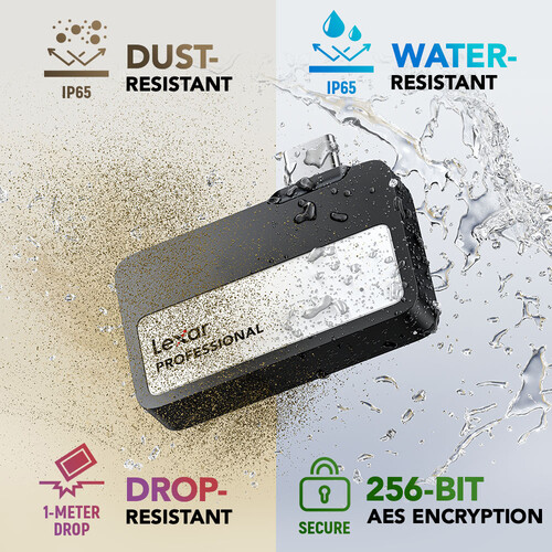 Lexar 2TB SSD w/Hub, For Apple 1050MB/s (LSL400S002T-RNSNU)