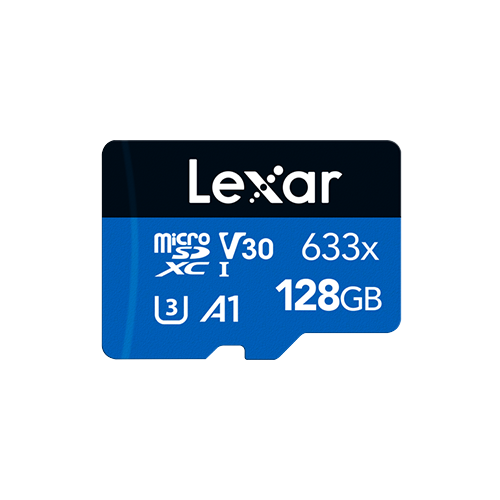 Lexar 128GB High-Performance 633x UHS-I microSDHC Memory Card