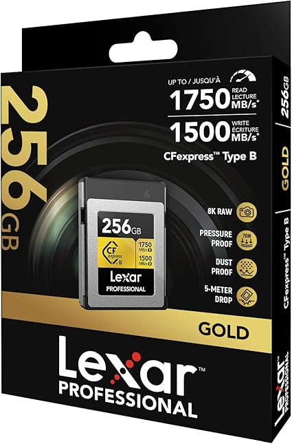 Lexar256GB Professional CFexpress Type-B Memory Card 1750MB/Sec