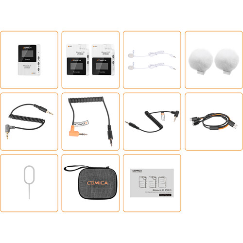 Comica Audio BoomX-D PRO D2 Ultracompact 2-Person Digital Wireless Microphone (White)